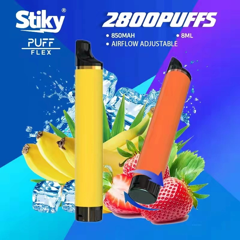 New Puff Flex 2800 Puffs Disposable Bars Vape Pen 1500mAh Battery 10ml Pods Cartridge Pre-Filled E Cigarettes Vaporizer Portable Vapor Kits