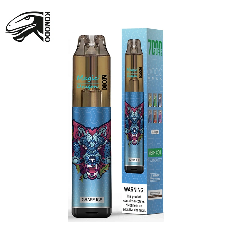 Magic Dragon 7000 Puffs Disposable Vape Pen 850mAh Type C Rechargeable E Cigarette 16ml Prefilled Pod