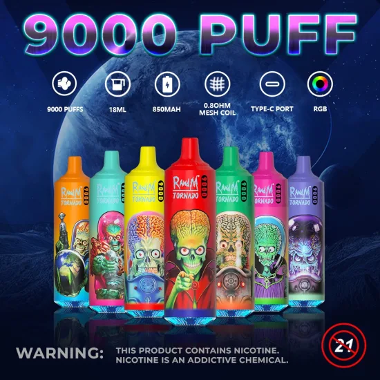 Barre de bouffée de Vape jetable chaude Randm Tornado 9000 7000 vente en gros je Vape